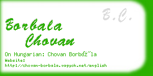 borbala chovan business card